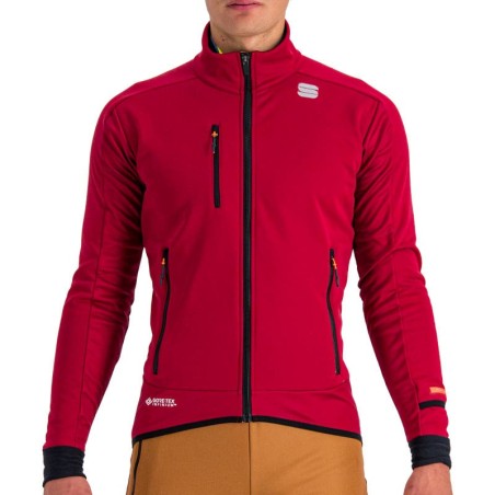Warm Training jacka Sportful Apex WS Jacket röd rumba